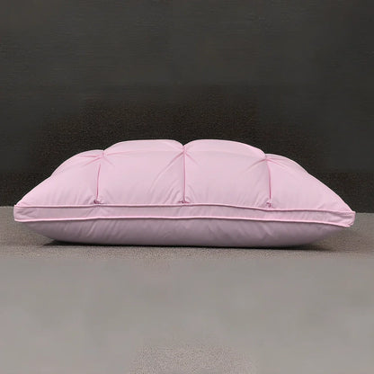 White goose down pillow with pure cotton cover in rectangular 48x74cm size