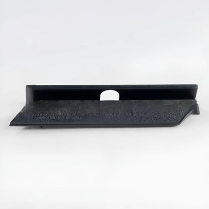 Black and white plastic hard drive PCB cover for 3.5-inch drives, shown from above.