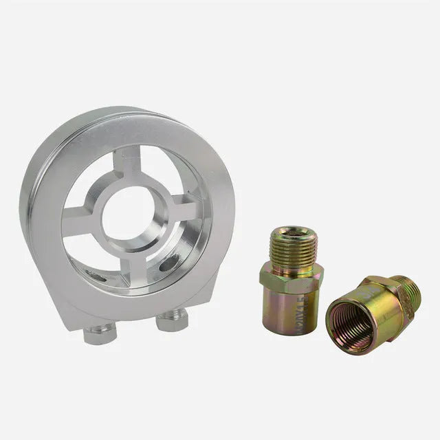 Universal aluminium alloy oil pressure gauge adapter in multiple colour options