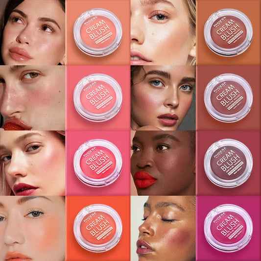 PHOERA Brightening Blush Cream for a natural, radiant glow