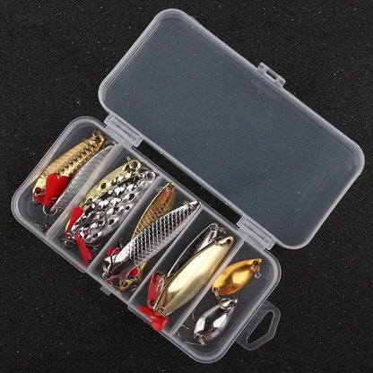 Metal pineapple sequin box fishing lure accessories in gold and silver for fly tying