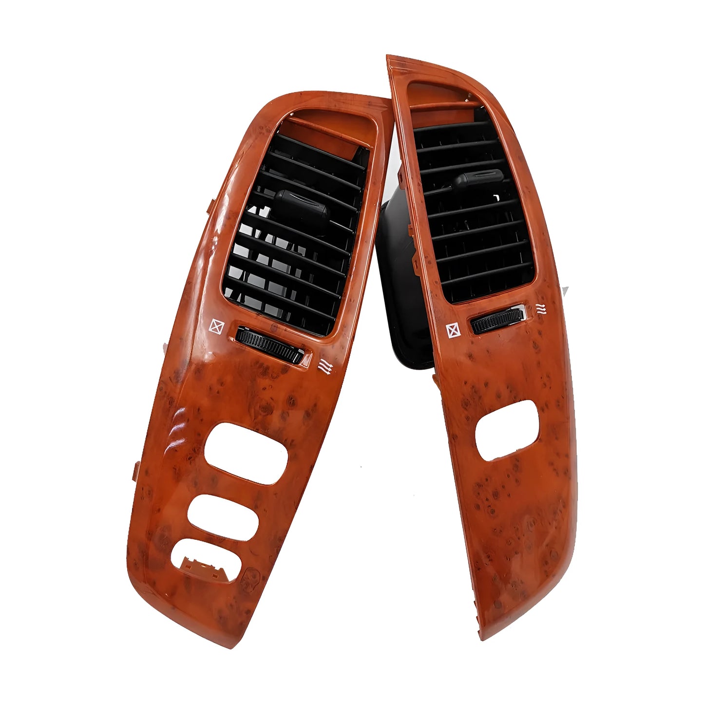 ABS plastic air outlet panel with peach wood decorative finish