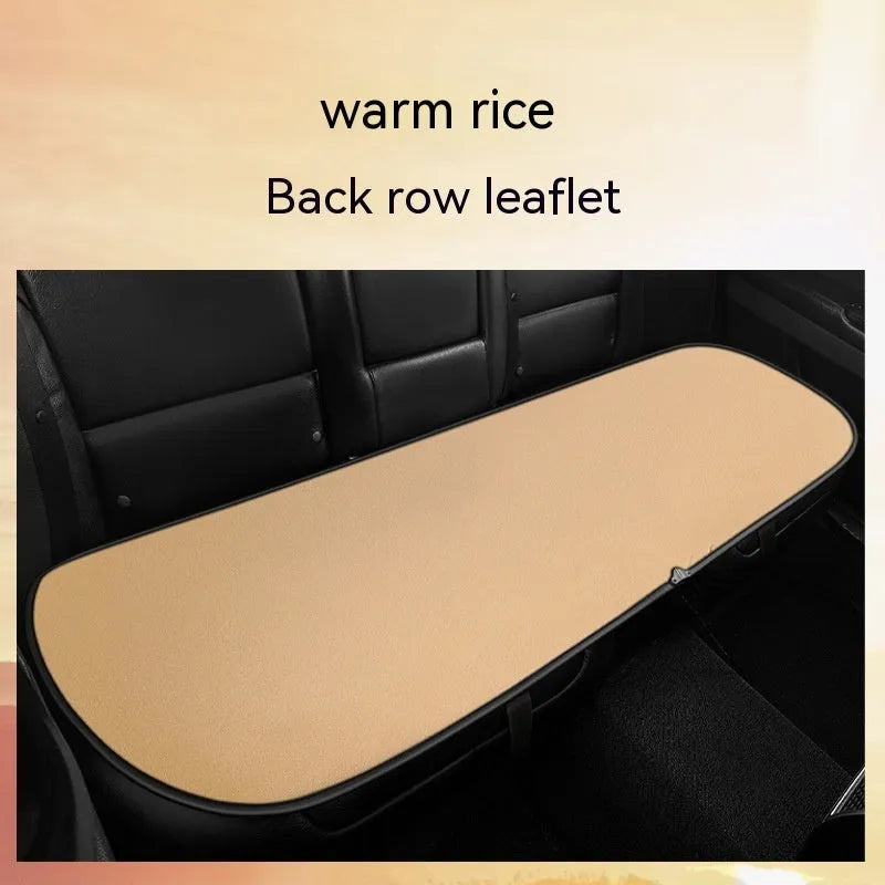 Auto heating car seat cushion for winter driving in beige, black or coffee colours