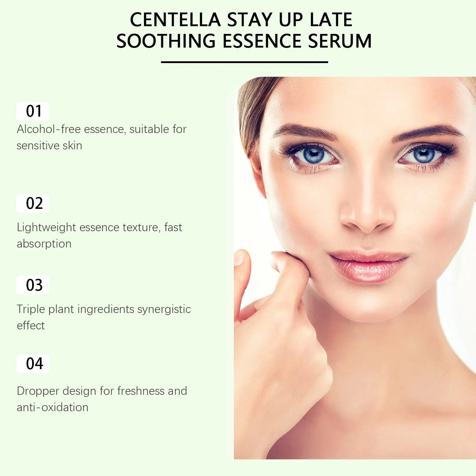 30ml Centella asiatica soothing solution bottle for sensitive skin skincare
