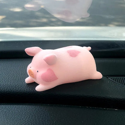 Cartoon pig resin car accessory for dashboard decoration in one of 8 available styles