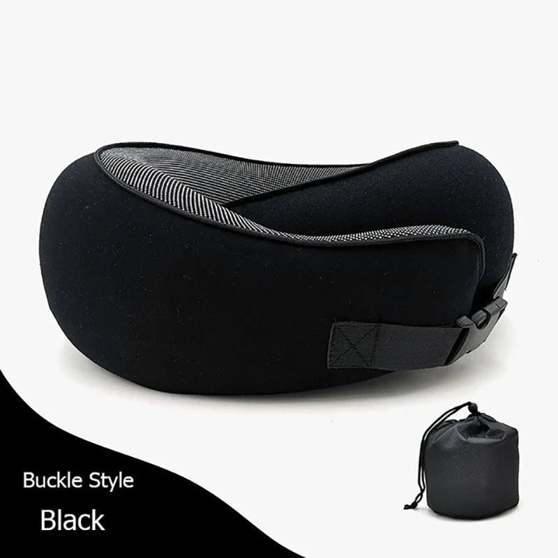 Comfortable U-Shaped Travel Neck Pillow in various colors, designed to provide superior neck support and relaxation during long journeys.
