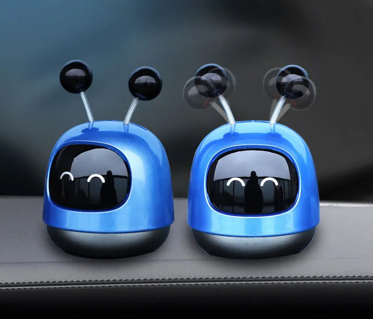 Robot car shaped vent mounted aromatherapy diffuser for vehicles with 40ML fragrance gel capacity
