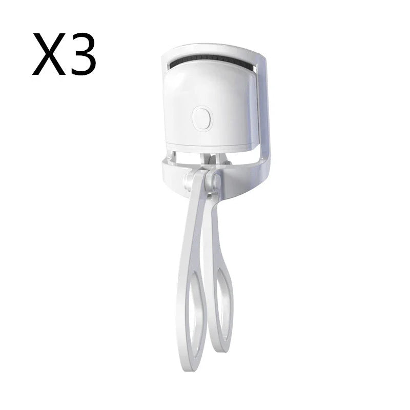 Heated Eyelash Curler with Dual Temperature Settings and Rechargeable Battery for Long-Lasting, Natural-Looking Curl