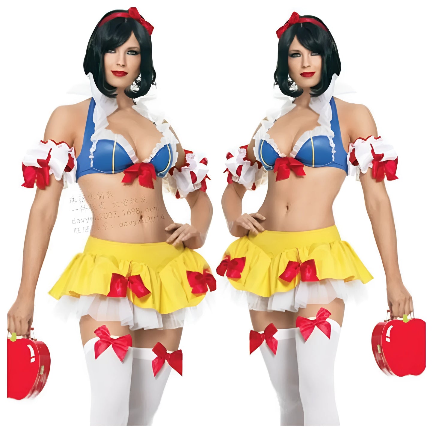 Anime Snow White Halloween dress costume set with headdress in 8569 style colour