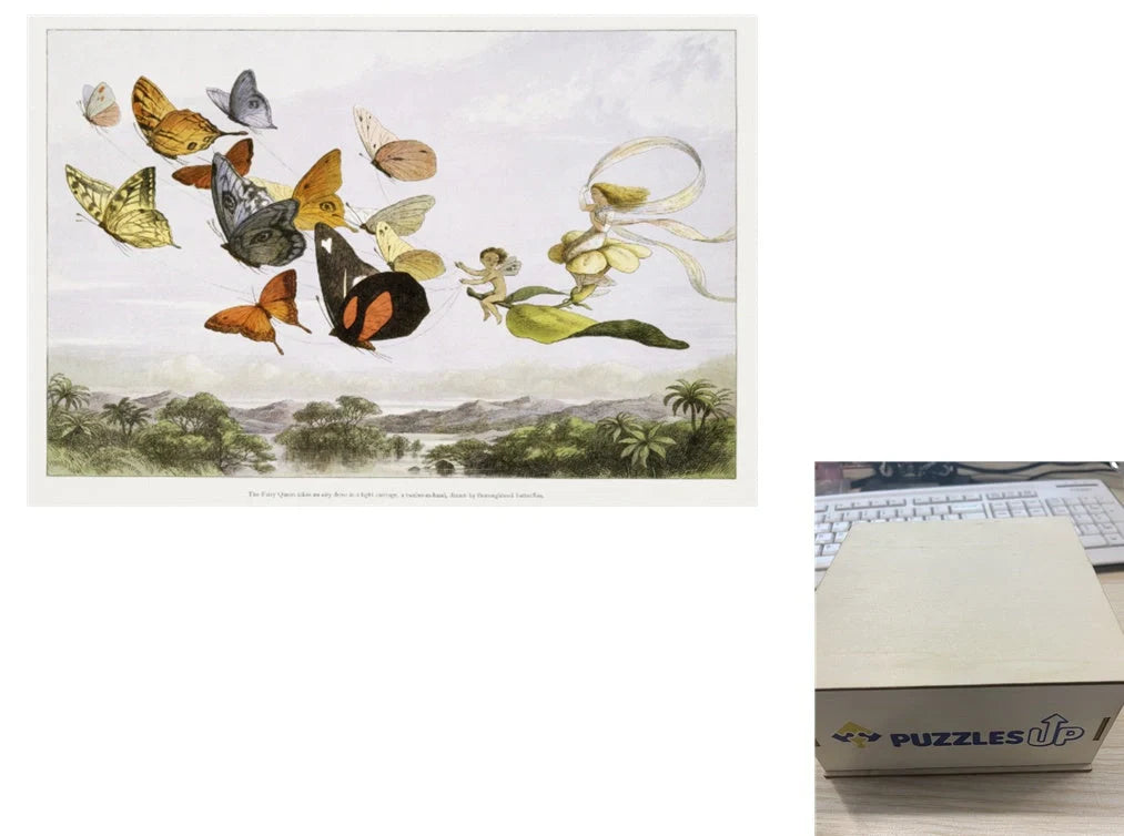 Animal Puzzle Set in A3 size with wooden storage box, vibrant animal designs for educational fun