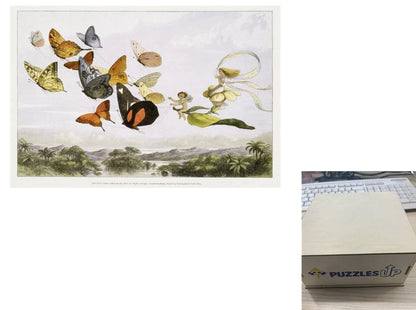 Animal Puzzle Set in A3 size with wooden storage box, vibrant animal designs for educational fun