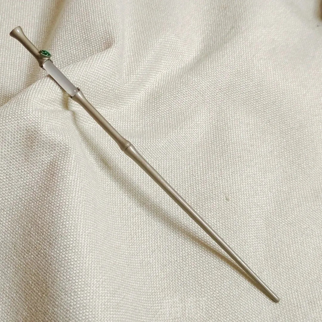 Traditional Chinese bamboo leaf hairpin with electroplated alloy construction style 5365