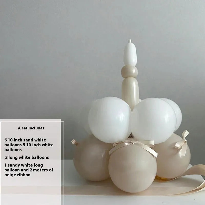 Balloon bouquet DIY kit for cake decorating with round balloon and 10 style options
