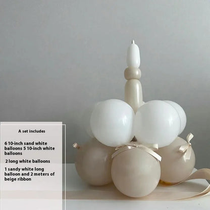 Balloon bouquet DIY kit for cake decorating with round balloon and 10 style options