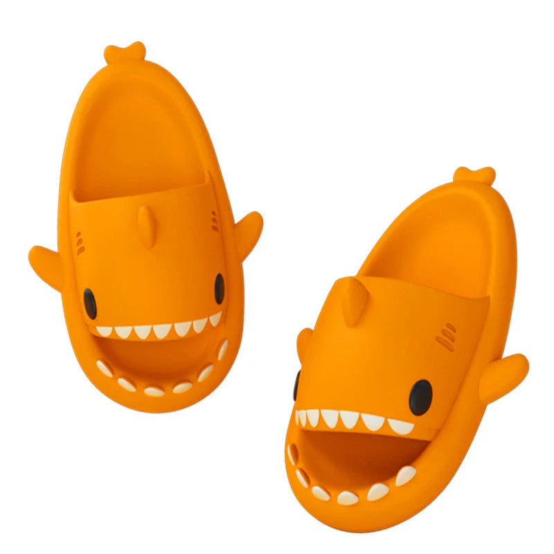 Cozy shark-themed slippers made of premium EVA material for indoor and outdoor wear