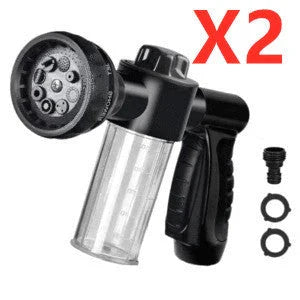 Premium high-pressure water gun with 8-in-1 adjustable nozzle for versatile household and automotive cleaning