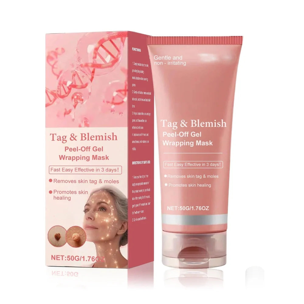 Moisturising wart removing tear facial mask with 50g capacity showing tear design for targeted application