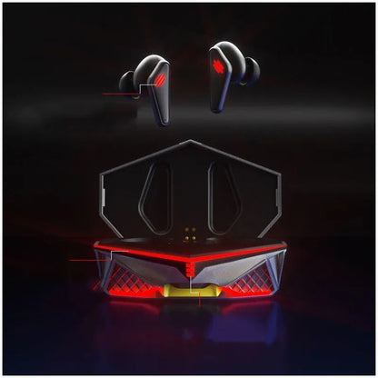 K98 Black Bluetooth gaming headset with TWS50 chipset and charging accessories