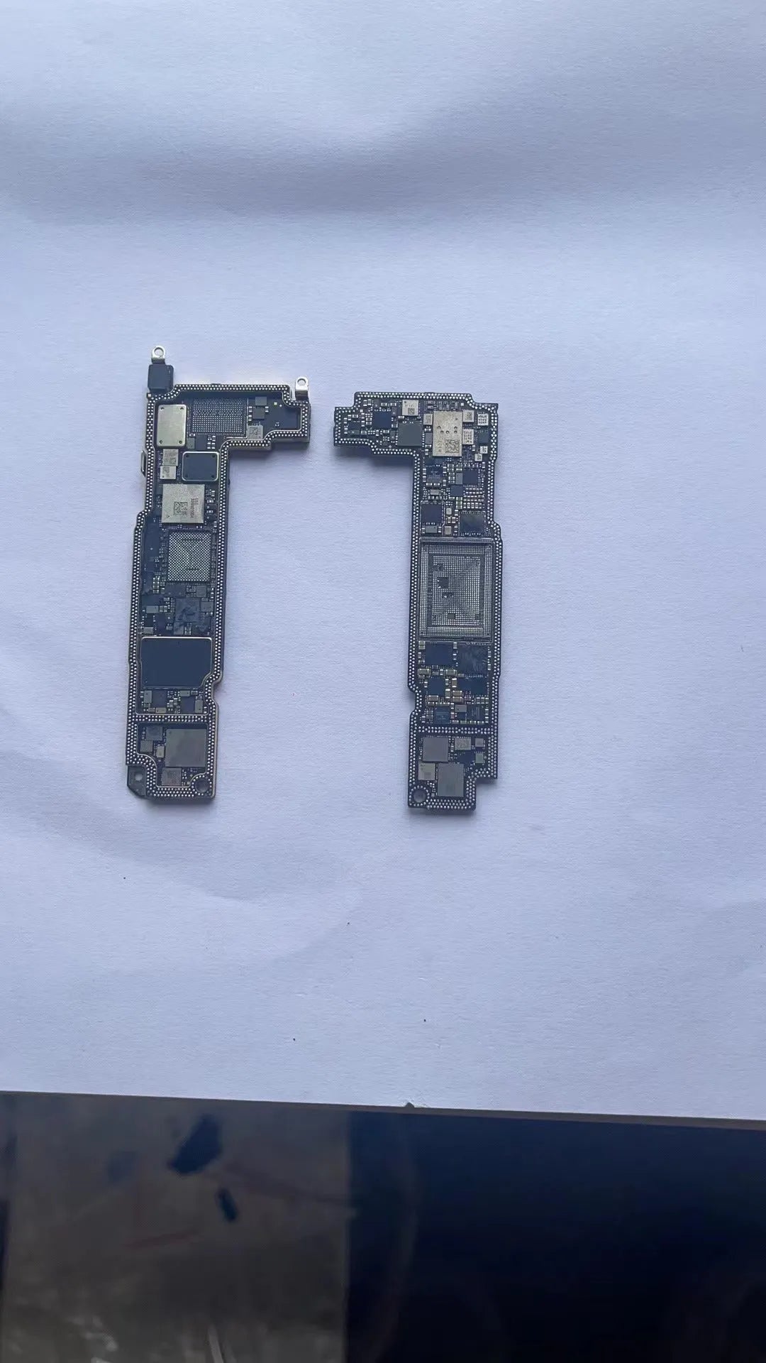 Silver iPhone 13 Pro Mini upper and lower board bottom ID motherboard replacement part