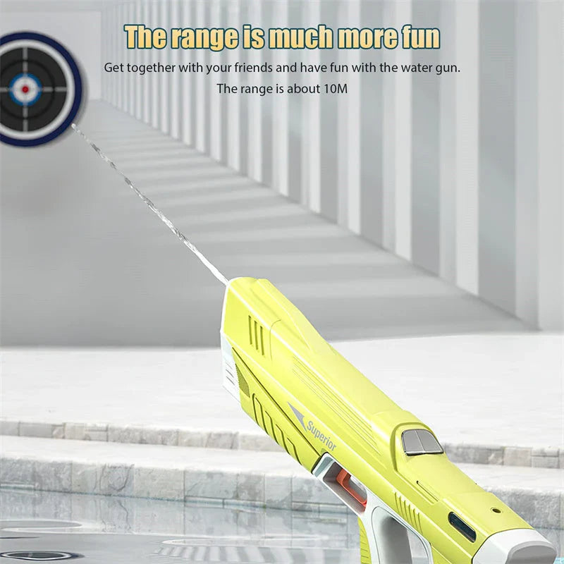 Rechargeable Automatic Water Blaster - Powerful motorized water gun for epic summer water fights and outdoor adventures