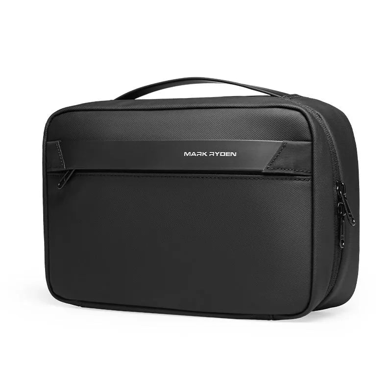 Men's Portable Toiletries Storage Bag with Wet Dry Separation Function, Oxford Cloth Construction, Under 20L Capacity for Business Travel and Commuting in Elegant Black, Graphite Gray, Olive Green or Technology Gray