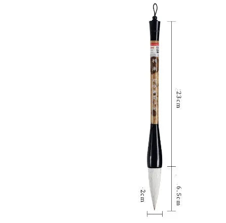 Large traditional Chinese painting wrist brush with wolf and sheep hair nib and bucket shape