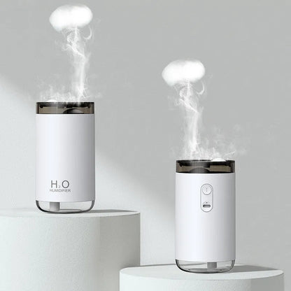 Jellyfish design USB humidifier with warm night light in white, pink or blue colours