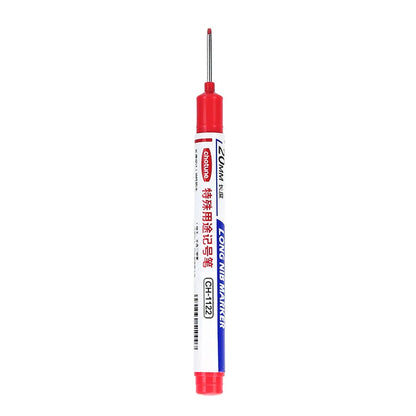 Waterproof quick-drying marker pens with 20mm long pen head in black, red and blue, pack of 10