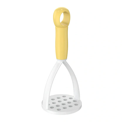 Blue PP manual fruit mud press masher, 25cm length, for potatoes and fruits, heat resistant to 120°C