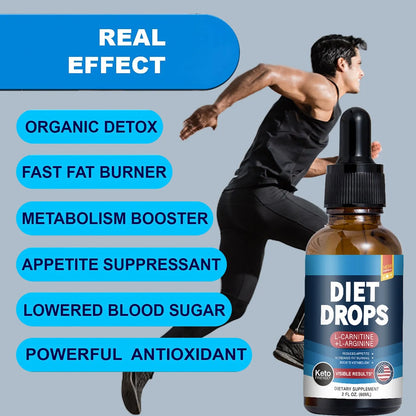 60ml ketone drops bottle for body shaping supplementation