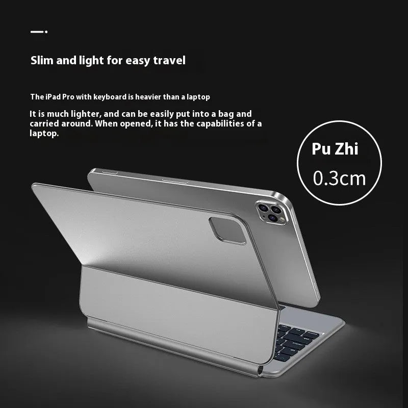 iPad Bluetooth keyboard with magnetic protective cover in five colour options for iPad Pro and iPad Air tablets