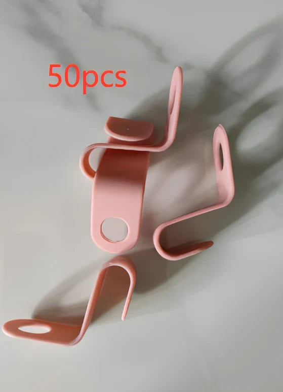 Plastic closet stack hanger rack with 6x2cm PP connectors for vertical garment stacking
