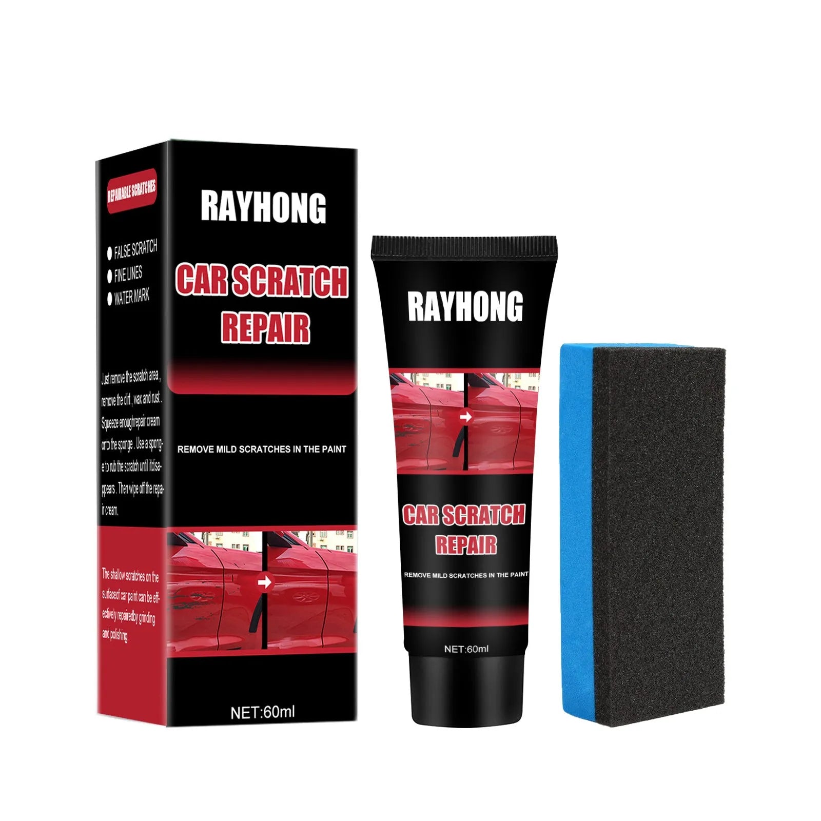 60ml automotive scratch repair wax stick for paint surface maintenance