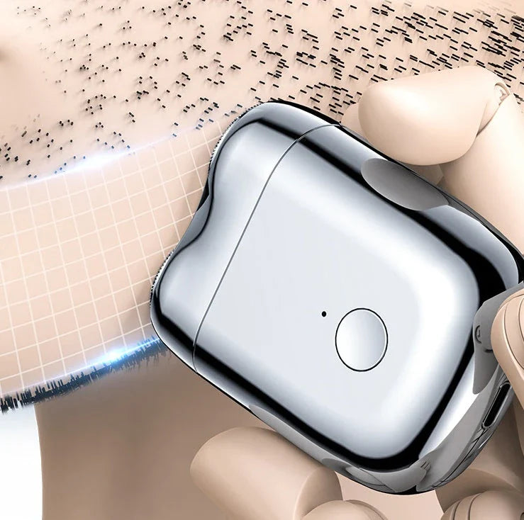 Premium cordless electric razor with sleek zinc alloy body, high-speed motor, and durable German steel knife net for a smooth, comfortable shave