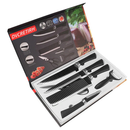 Premium Stainless Steel Kitchen Knife Set with ergonomic handles and sharp blades