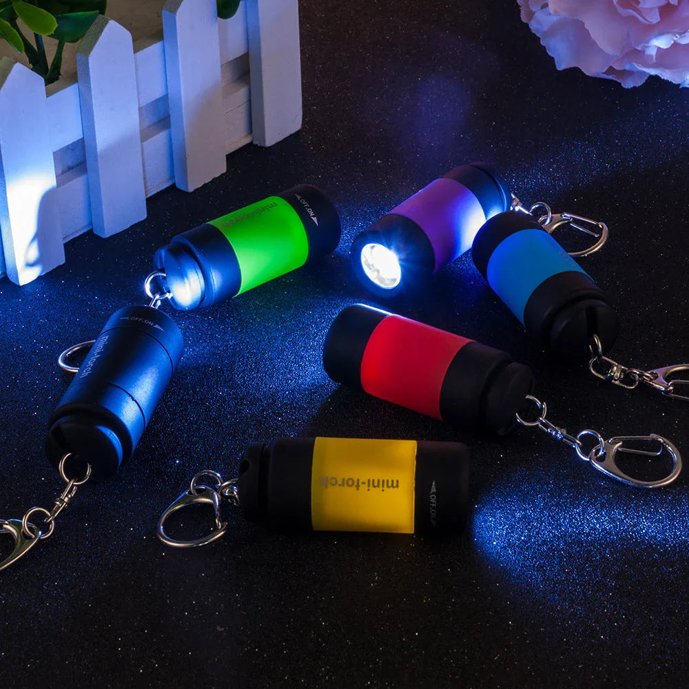 Compact and Versatile USB Rechargeable Flashlight in Various Colors