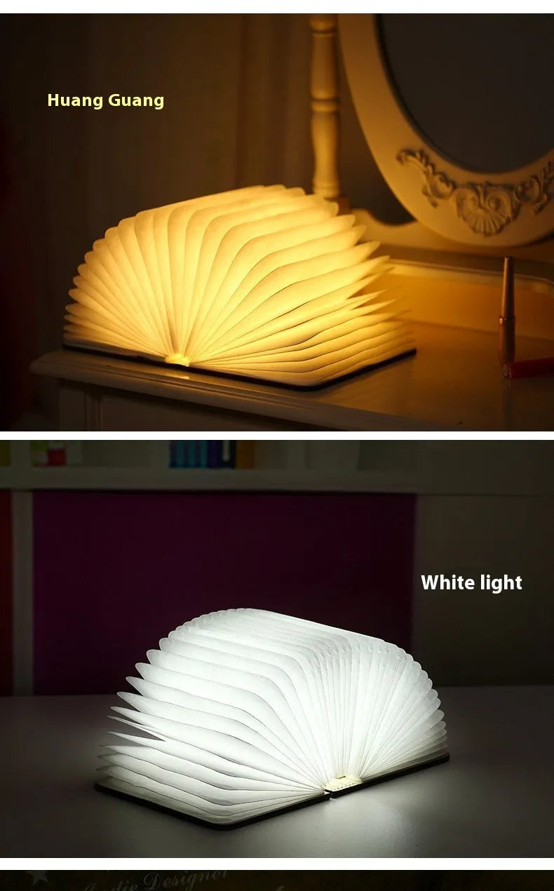 Wooden LED night light lamp battery-powered modern simplicity bedroom lamp gift with three colour options in maple white, hu red, and hu black available in five sizes from 10x8x2.5cm to 22x17x2.5cm for birthday and holiday presents