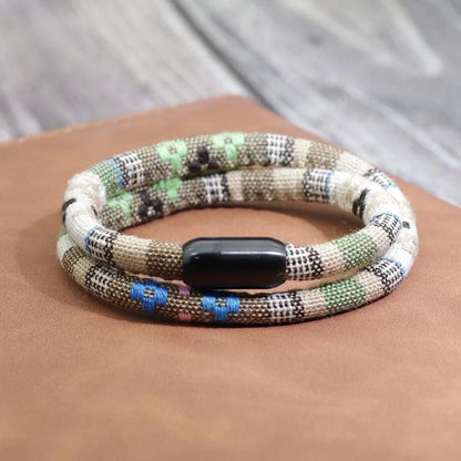 Bohemian Men's Stainless Steel Magnet Charm Bracelet in various colours