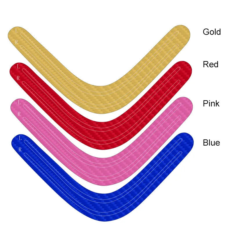 PS5 host LED light bar sticker film in carbon fibre pattern, made from 0.2mm thick PVC material with repositionable adhesive, available in pink, red, gold, and blue colour options for customising your PlayStation 5 console