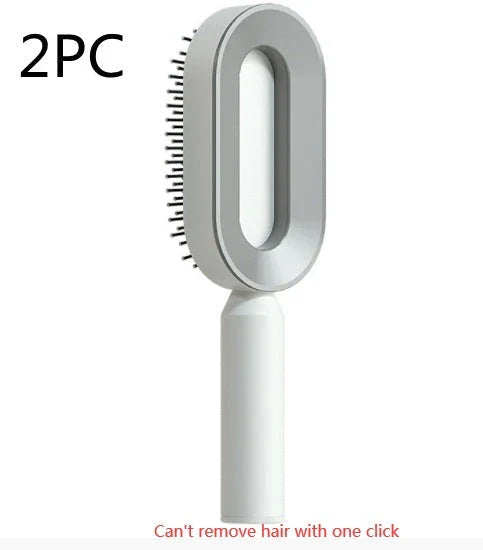 Premium self-cleaning hair brush with airbag massage technology for smooth, healthy hair