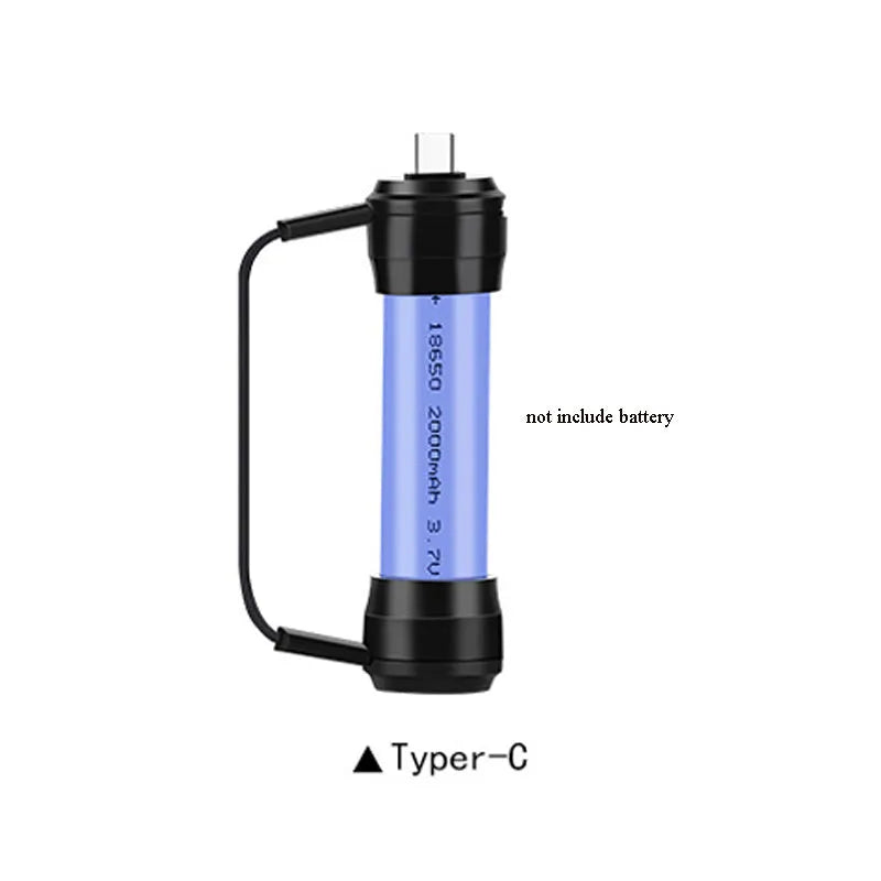 Mini keychain emergency phone charger with 18650 lithium battery