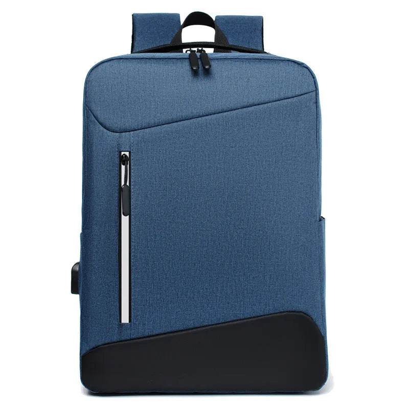 Waterproof Oxford cloth business backpack with curved belt system in solid colour design