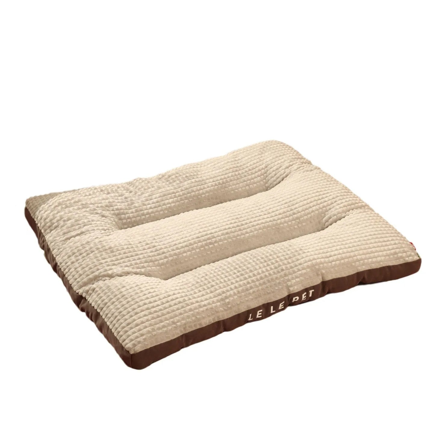Soft fleece dog bed with a detachable mat cushion in green colour for a large dog