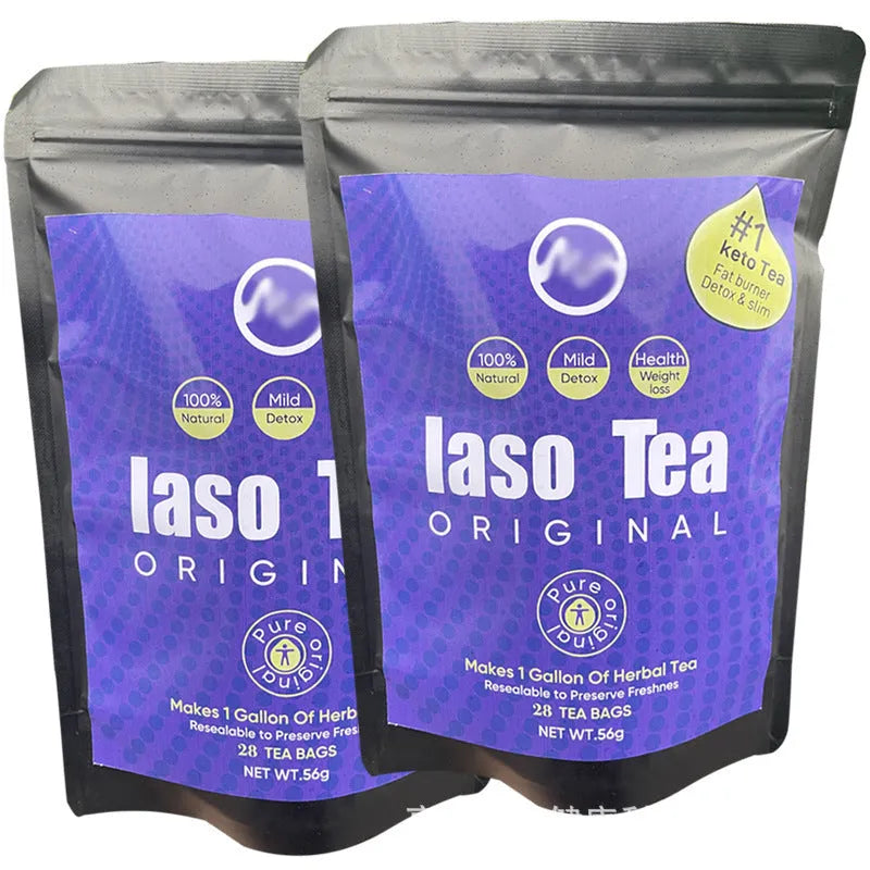 Single bag of sugar-free instant slimming tea with cold soak preparation.