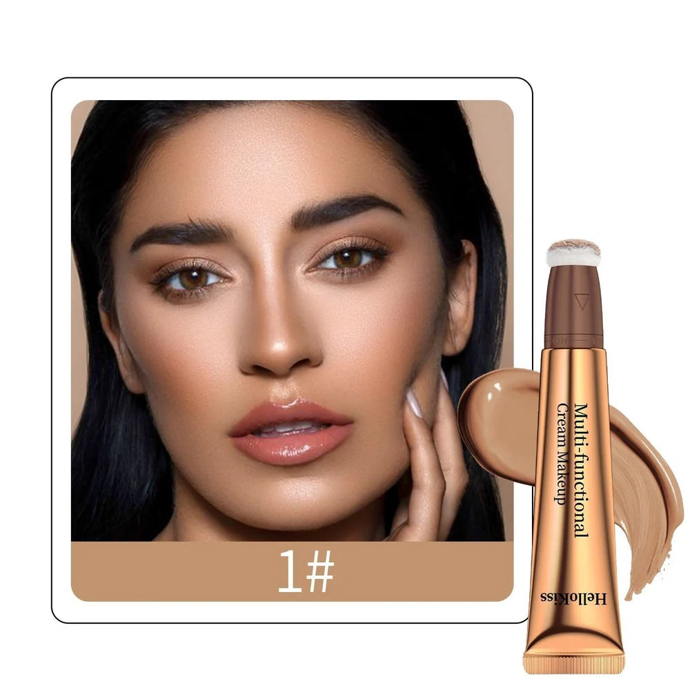 Highlight shading pen with 15ml liquid contour and 1.5cm sponge head applicator