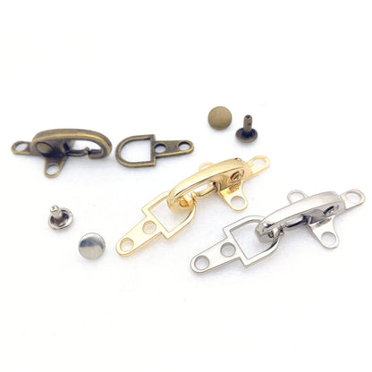 Zinc alloy aircraft buckle decorative clip in bronze, gold, gun, or silver finish.