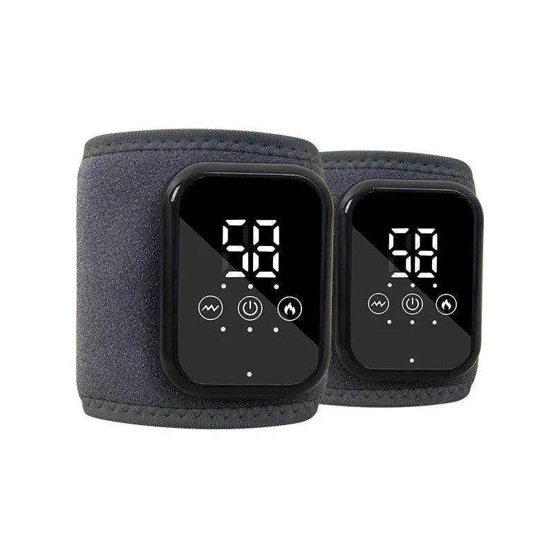 Electric heating ankle sleeve in black or grey colour with USB connection