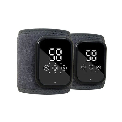 Electric heating ankle sleeve in black or grey colour with USB connection