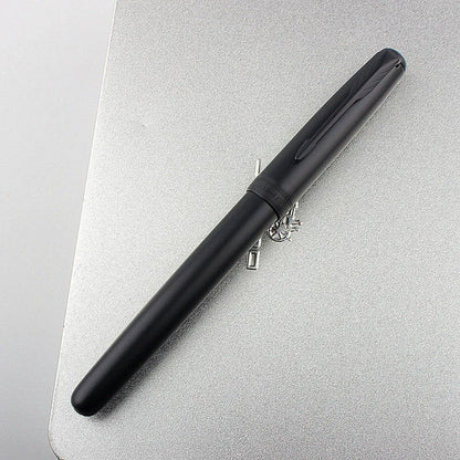 Stainless steel ballpoint pen with 0.5mm nib in a selection of colours including black and silver.