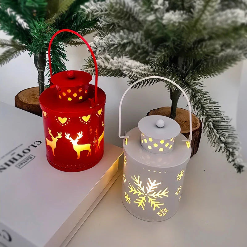 Enchanting LED candle lights with a Nordic-inspired design, creating a warm, festive ambiance for your holiday decor